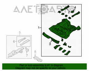 Корыто багажника Ford Fiesta 11-19 5d