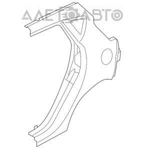 Aripa spate stânga Ford Fiesta 11-19 5 uși.