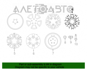 Диск колесный R20 Toyota Sequoia 08-16 бордюрка