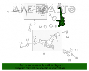 Capacul frontal dreapta Toyota Sequoia 08-16