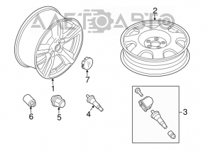 Диск колесный R17 Ford Mustang mk6 15- бордюрка