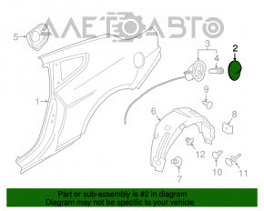 Лючок бензобака с корпусом Ford Mustang mk6 15-