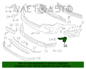 Cadru far PTF dreapta fata Ford Explorer 18-19 restilizat