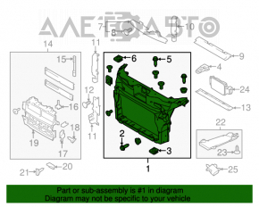 Televizor radiator Ford Explorer 16-19 restilizat 2.3T, 3.5T.