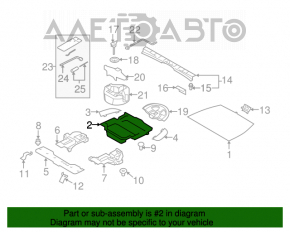 Поддон багажника Subaru Forester 14-18 SJ