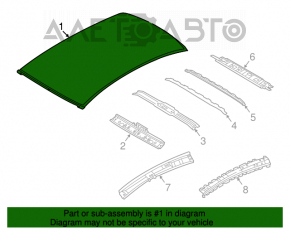 Acoperișul din metal al Nissan Versa Note 13-19 a fost tăiat