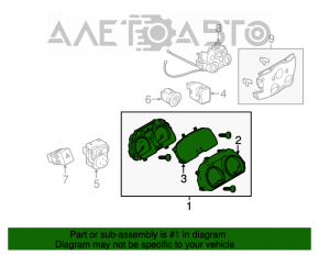 Panoul de instrumente Nissan Versa Note 13-19