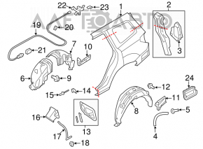 Grila de ventilatie stanga pentru Subaru Forester 08-13 SH, noua, originala OEM