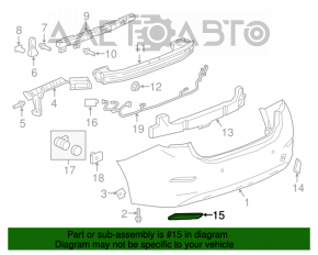 Reflector spate dreapta Chevrolet Cruze 16-