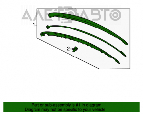 Молдинг капота Chevrolet Volt 11-15 потерто , сломано крепление ,царапина