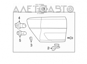 Lampa exterioară aripă stângă Jeep Grand Cherokee WK2 11-13