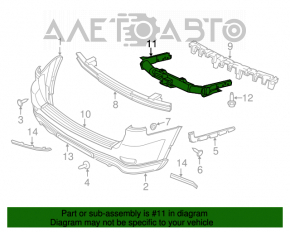 Amplificatorul pentru bara spate Jeep Grand Cherokee WK2 11-21 pentru carlig de remorcare.