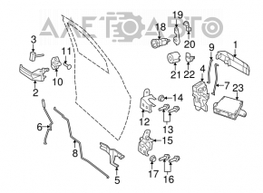 Ușa computerului din față stânga Jeep Grand Cherokee WK2 11-21