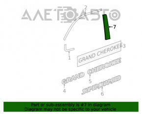 Capac usa fata stanga Jeep Grand Cherokee WK2 11-21.