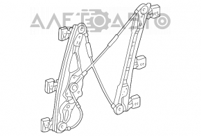 Geam electric cu motor fata dreapta Mercedes W211