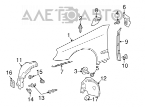 Aripa fata stanga fata Mercedes W211 rwd