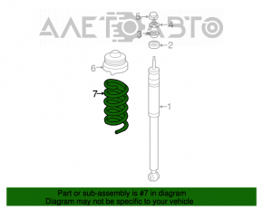 Arcul elicoidal spate stânga Mercedes W211 E350