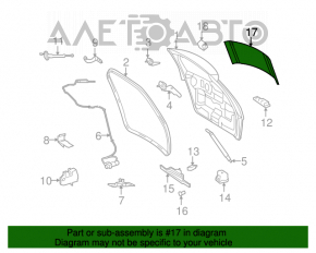 Стекло заднее двери багажника Mercedes W164 ML