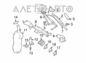 Мотор омывателя лобового Mercedes X164 GL W164 ML W251 R