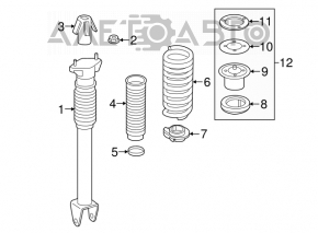 Пружина задняя левая Mercedes W164 ML новый OEM оригинал