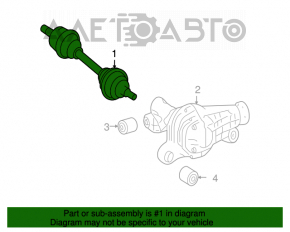 Привод полуось передняя левая Mercedes X164 GL