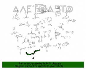 Tubul de admisie cu catalizator stânga Mercedes W221 M273