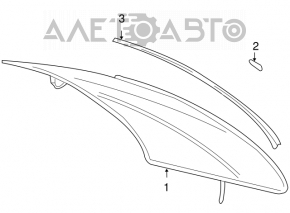 Стекло заднее Mercedes W221