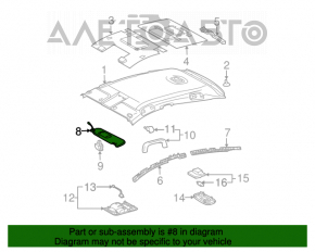 Козырек правый Toyota Prius 20 04-09 беж