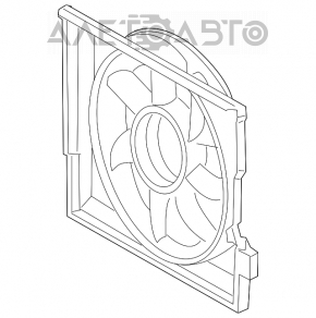 Difuzorul capacului radiatorului gol Mercedes W211