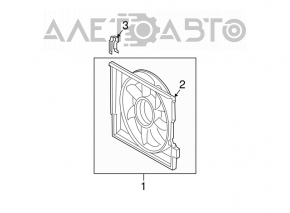 Difuzorul capacului radiatorului gol Mercedes W211