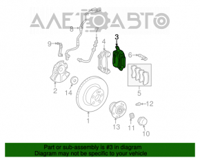 Suport dreapta față Mercedes W211 E550 cu 4 pistoane.