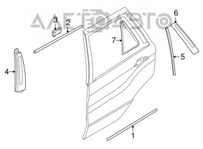 Capac usa spate inferioara stanga BMW X5 E70 07-13