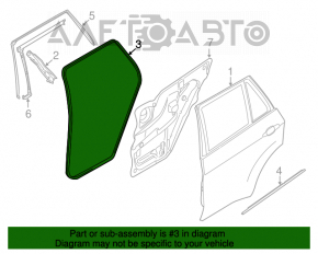Уплотнитель двери задней правой BMW X5 E70 07-13