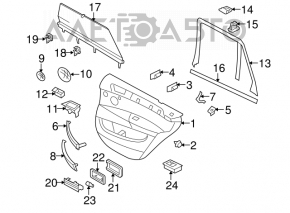 Grila stergatoarelor din plastic pentru BMW X5 E70 07-13