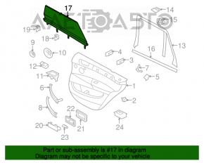 Grila stergatoarelor din plastic pentru BMW X5 E70 07-13