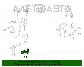 Buclele ușii din spate dreapta inferioară pentru BMW X5 X6 E70 E71 07-13.