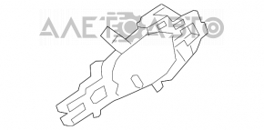 Mecanism maner portiera dreapta fata BMW X5 E70 07-13 nou original OEM