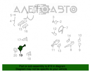 Limitatorul ușii față stânga BMW X5 E70 07-13