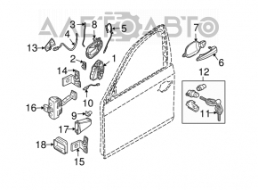 Balama usi sus fata stanga BMW X5 X6 E70 E71 07-13 nou original OEM