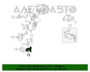 Buclele ușii din față dreapta de jos pentru BMW X5 X6 E70 E71 07-13