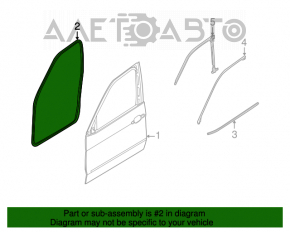 Garnitura ușii din față dreapta pentru BMW X5 E70 07-13, nouă, originală OEM