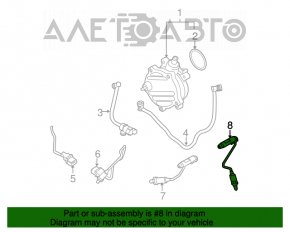 Sonda lambda stânga a doua pentru BMW X5 E70 07-13, 325mm