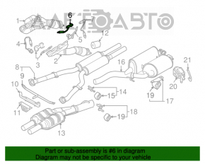 Sonda lambda dreapta a doua pentru BMW X5 E70 07-13, 325mm.