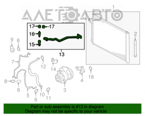 Furtunul de aer condiționat de la radiatorul de încălzire dublu pentru BMW X5 E70 07-13