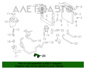 Furtunul de răcire pentru radiatorul transmisiei automate stânga BMW X5 E70 07-13