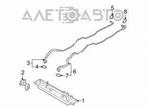 Radiatorul de răcire a cutiei de viteze pentru BMW X5 E70 07-13 este lovit