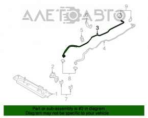 Tubulatura radiatorului transmisiei automate pentru BMW X5 E70 11-13 3.0