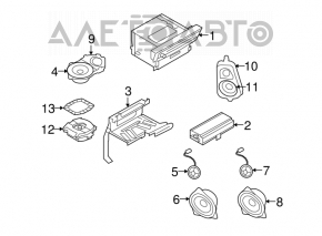 Динамик дверной передний правый BMW X5 X6 E70 E71 07-13