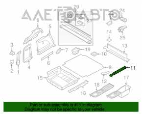 Amortizorul podelei portbagajului pentru BMW X5 E70 07-13