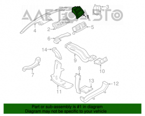 Deflectorul de aer al conductei de aer stânga pentru BMW X5 E70 07-13